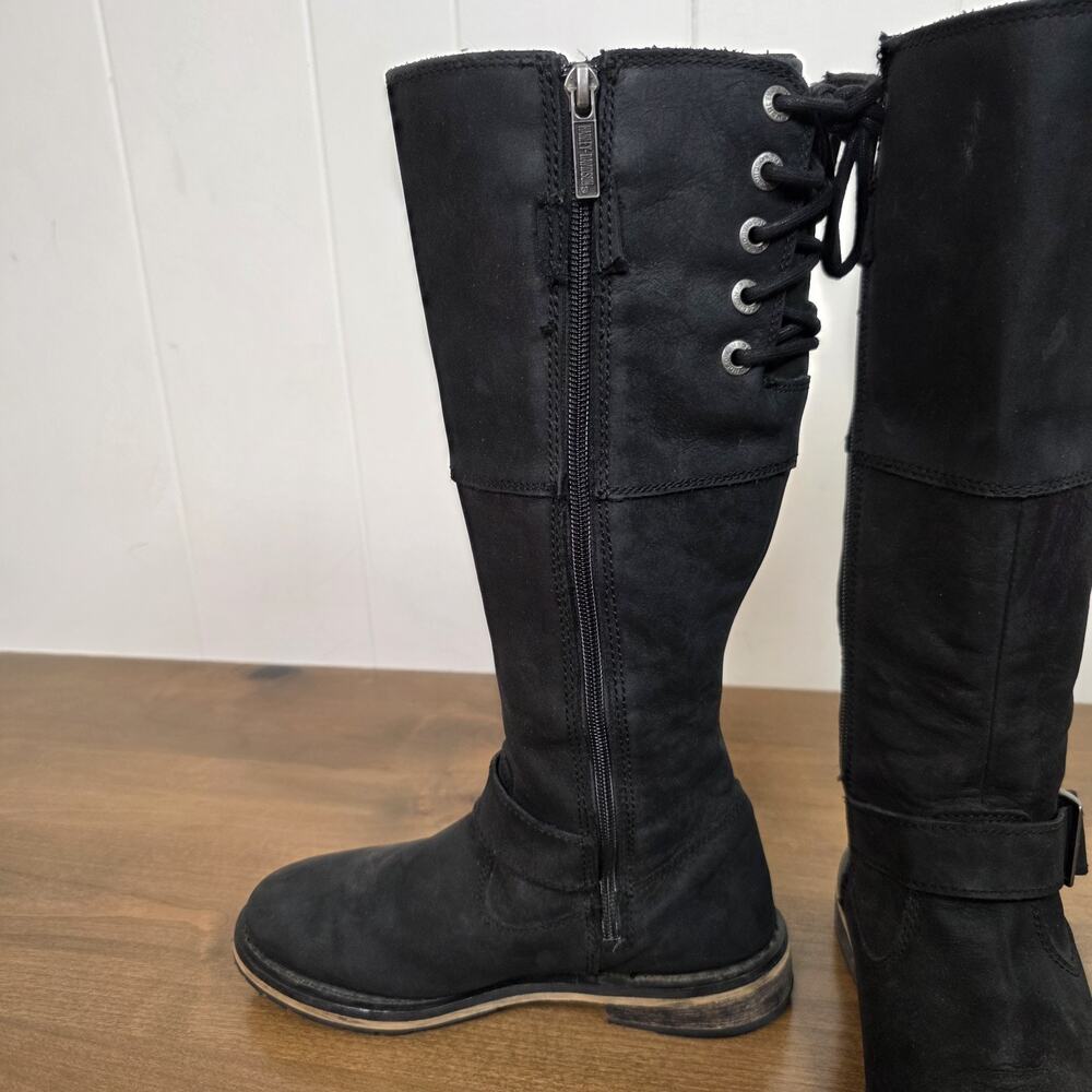 Harley-Davidson Womens 5.5 M Leather Kirtland Ride Black Motorcycle Boots D87155 - Picture 11 of 15